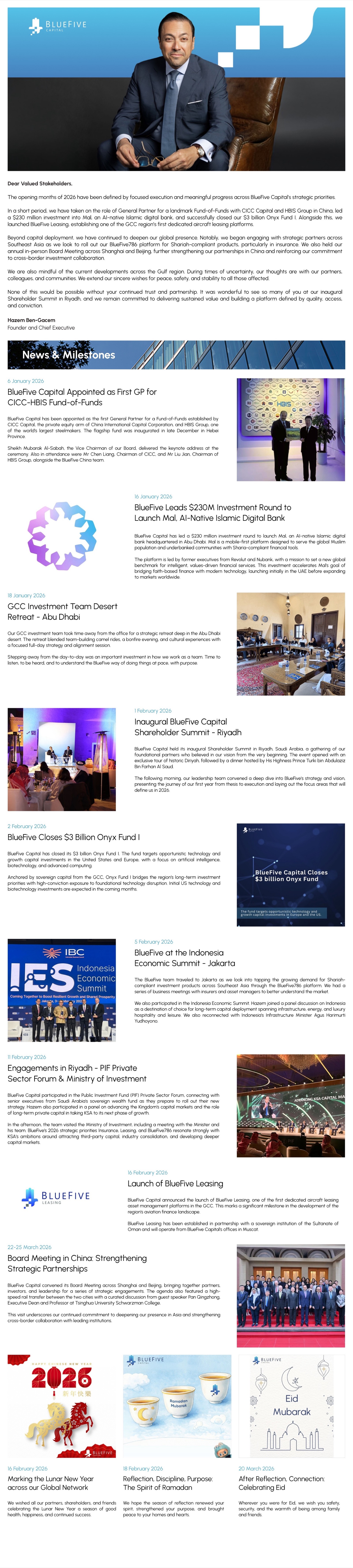 BlueFive Capital Newsletter Q1 2026