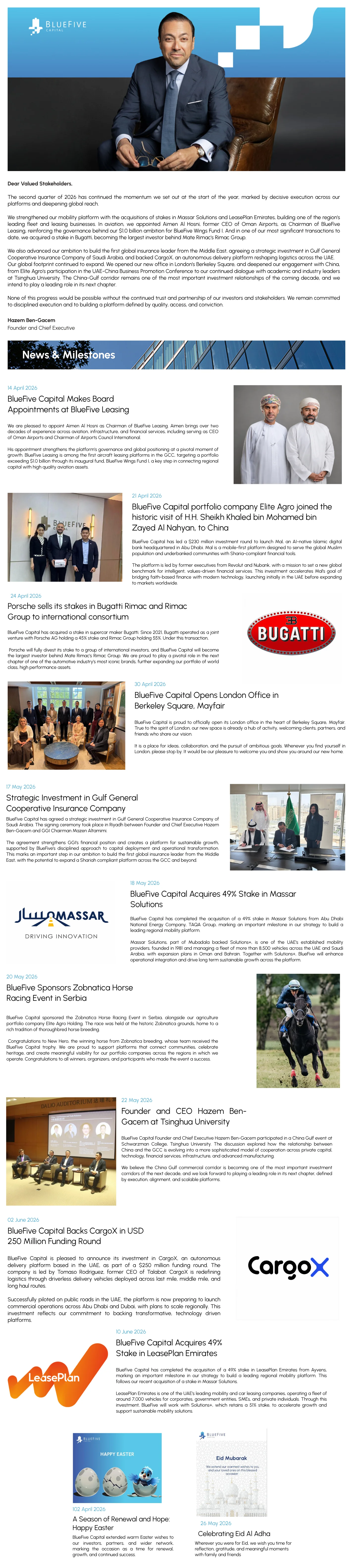 BlueFive Capital Newsletter Q2 2026