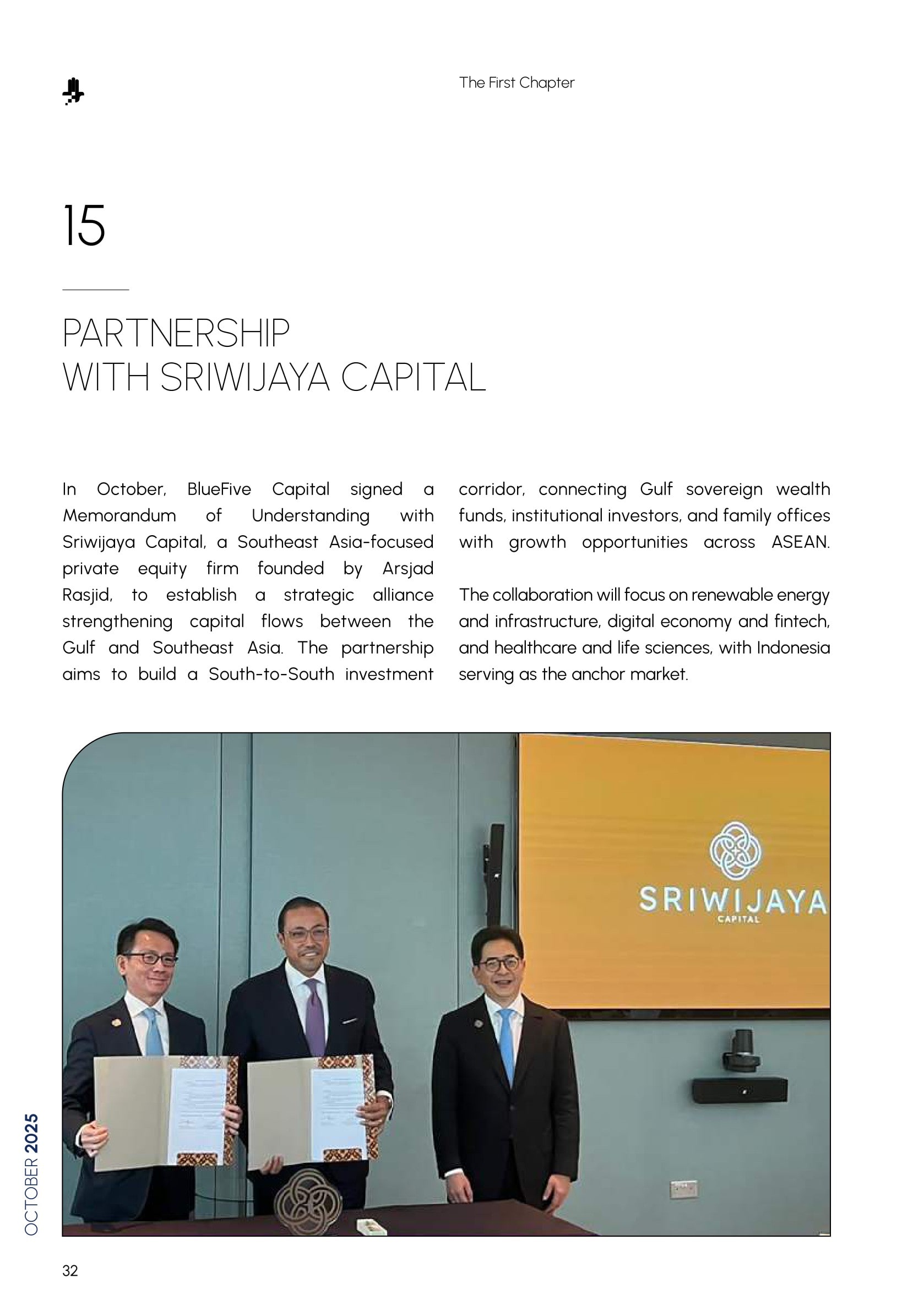 Partnership with Sriwijaya Capital